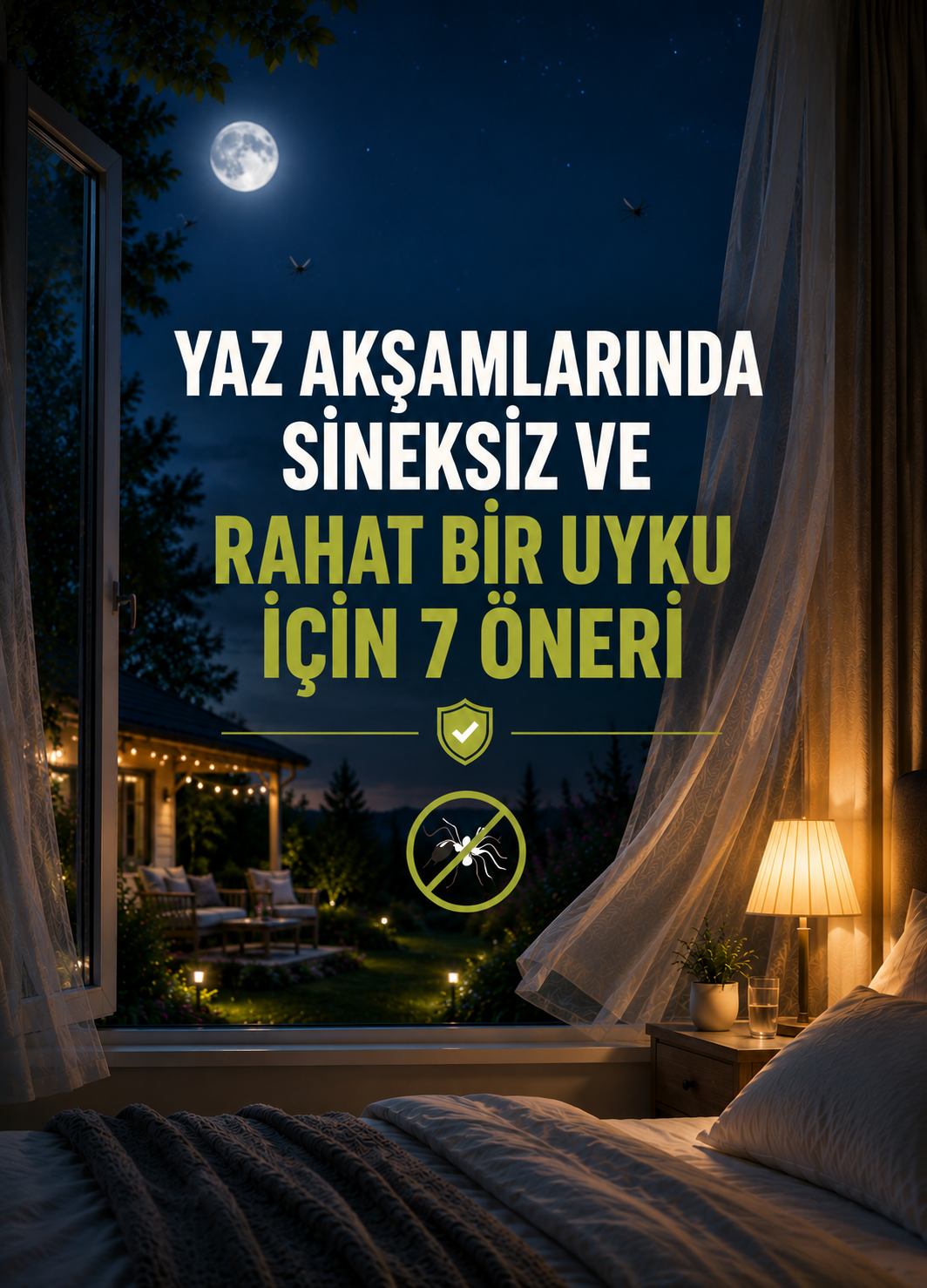 Yaz Akşamlarında Sineksiz ve Rahat Uyku İçin 7 Etkili Öneri